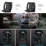 PGYTECH OneMo 2 Camera Backpack with Laptop, Waterproof Canon/Nikon/Sony Drone Backpack