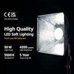 16'' x 16'' Softbox Lighting Kit for Photography Studio