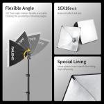 16'' x 16'' Softbox Lighting Kit for Photography Studio