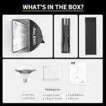 16'' x 16'' Softbox Lighting Kit for Photography Studio