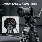RAUBAY Professional Video Camera Tripod with Fluid Head
