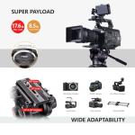 RAUBAY Professional Video Camera Tripod with Fluid Head