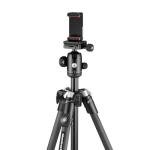Manfrotto Bluetooth Carbon Fiber Traveler Tripod, Black