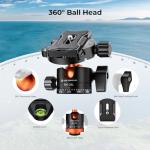 K&F 78" Camera Tripod with Ball Head (10KG)