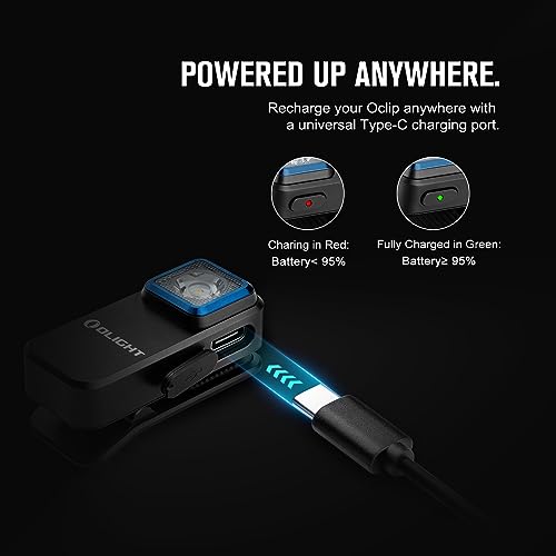 OLIGHT Oclip Rechargeable EDC Flashlight - Portable Night Tool