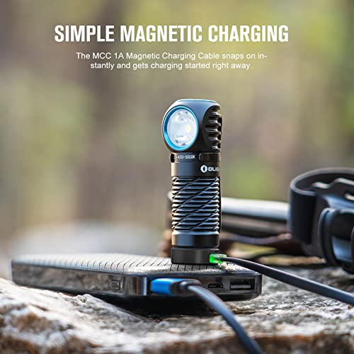 OLIGHT Perun 2 Mini Headlamp 1100 Lumens LED Head Flashlight, Rechargeable Headlight with Red Light Option, Great for Working, Hiking, Camping and Climbing (Black Neutral White: 4000~5000K)