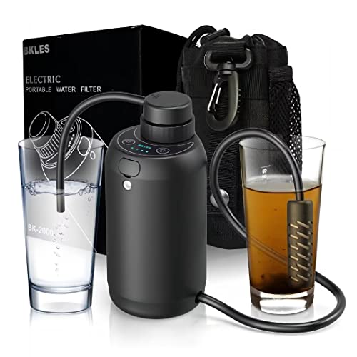 Electric Portable Water Filter - 0.01 Micron Purifier