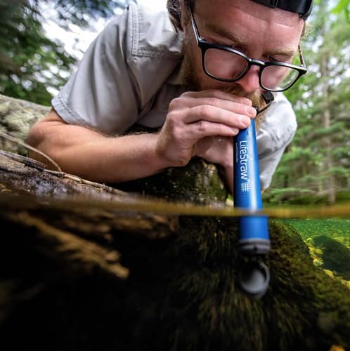 4 Pack LifeStraw Personal Water Filter - Blue