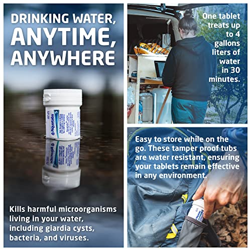 Portable Water Purification Tablets for Camping and Emergencies