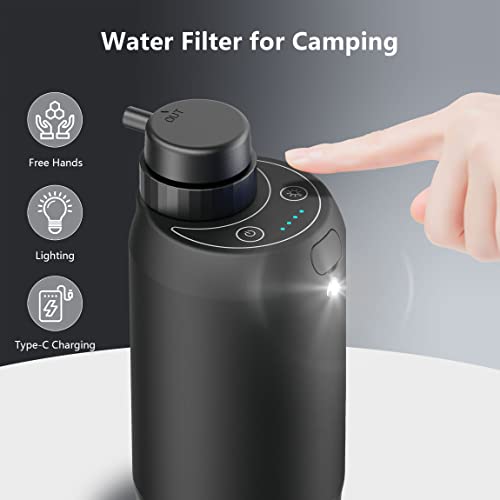 Electric Portable Water Filter - 0.01 Micron Purifier