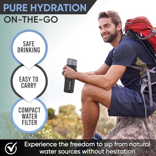 Portable Water Filtration System for Camping and Hiking
