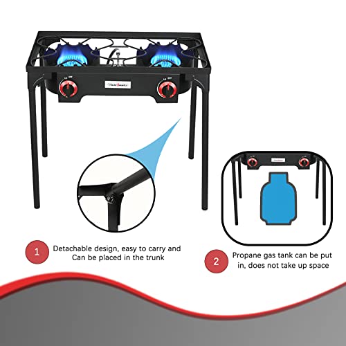 Vivicreate Propane Gas High Pressure Regulator for Camping