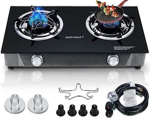 Horynar Propane 2 Burner Portable Gas Stove 26000 BTU