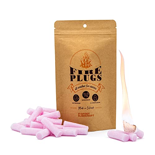 30 Pack USA-Made Waterproof Fire Starters for Camping