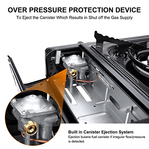 Portable Camplux Dual Fuel Stove for Camping- CSA Certified