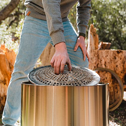 Portable Stainless Steel Smokeless Fire Pit for Camping