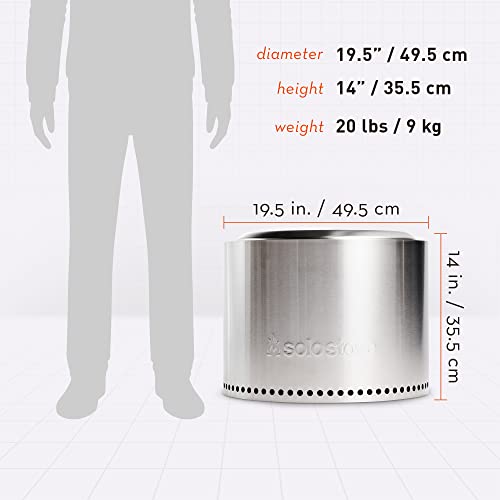 Portable Stainless Steel Smokeless Fire Pit for Camping