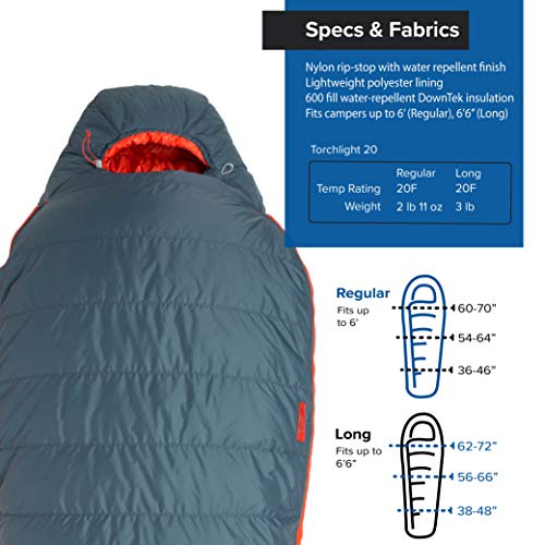 Big Agnes Torchlight DownTek Sleeping Bag- 20 Degree