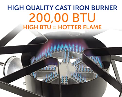 200K BTU Heavy Duty Propane Gas Outdoor Stove