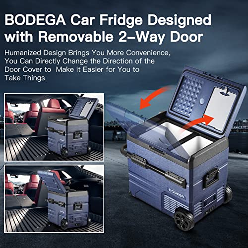 BODEGACOOLER 12V Refrigerator & Freezer, Dual Zone - 59 Quart