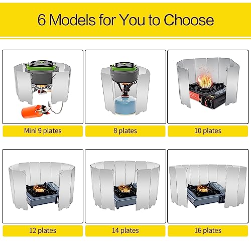 Aluminum Stove Windscreen with Drawstring Bag for Camping