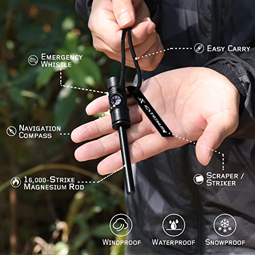 Extremus 6-in-1 Fire Starter Kit for Camping