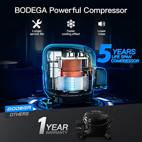 BODEGACOOLER 12V Refrigerator & Freezer, Dual Zone - 59 Quart