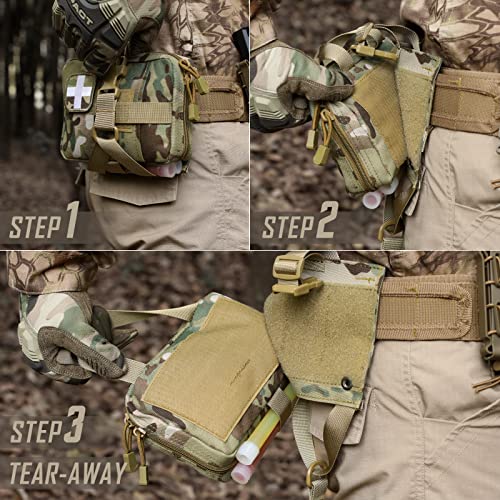 LIVANS Tactical EMT Rip Away Molle Medical Pouch