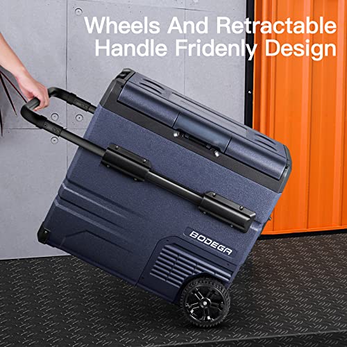 BODEGACOOLER 12V Refrigerator & Freezer, Dual Zone - 59 Quart