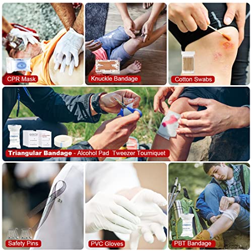 222 PCS Emergency Survival Kit with Molle Bag