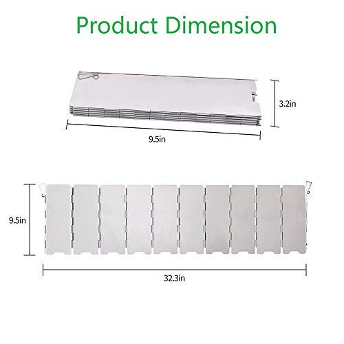 Aluminum Stove Windscreen with Drawstring Bag for Camping