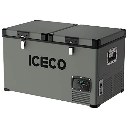 ICECO VL60 Dual Zone Portable Refrigerator, 60L, Platinum