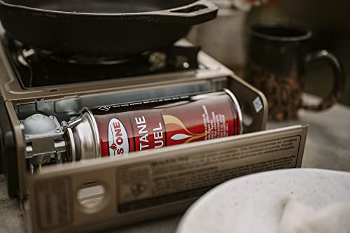 Gas One 8oz Camping Fuel Canisters for Portable Stoves