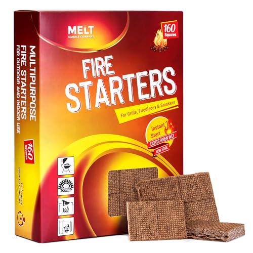 Fire Starter Squares 160 - Water Resistant and Odourless