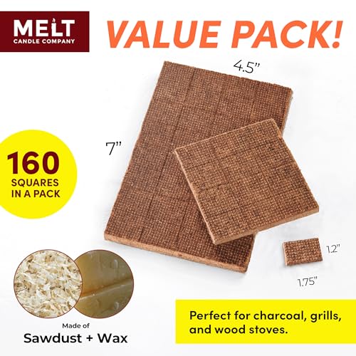 Fire Starter Squares 160 - Water Resistant and Odourless