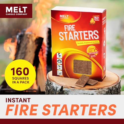 Fire Starter Squares 160 - Water Resistant and Odourless