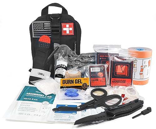 Emergency Survival First Aid Kit with Tourniquet & More