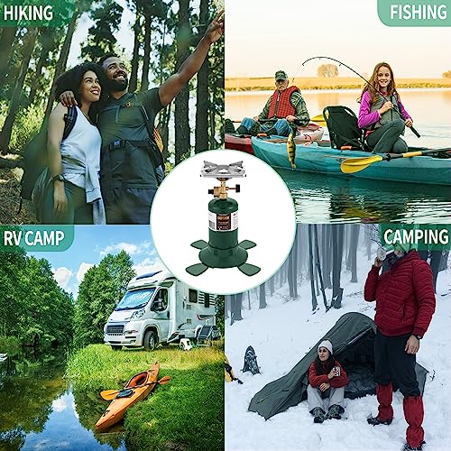 GASPOWOR Portable Backpacking Propane Stove with USB Lighter