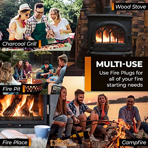 30 Pack USA-Made Waterproof Fire Starters for Camping
