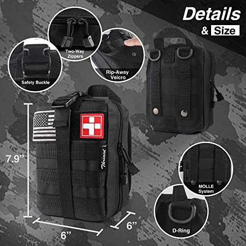 Emergency Survival First Aid Kit with Tourniquet & More
