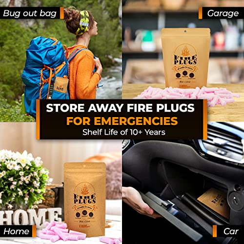 30 Pack USA-Made Waterproof Fire Starters for Camping