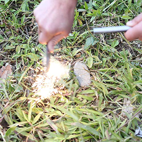 Bayite Survival Drilled Flint Steel Fire Starter Kit