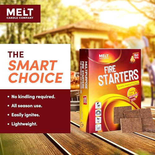 Fire Starter Squares 160 - Water Resistant and Odourless