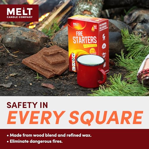 Fire Starter Squares 160 - Water Resistant and Odourless