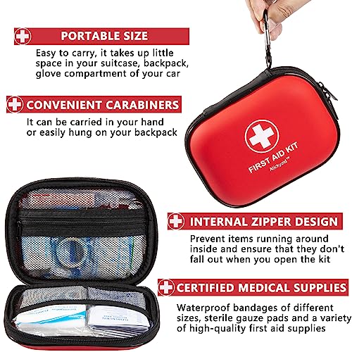 Portable 120 Piece First Aid Kit for Camping