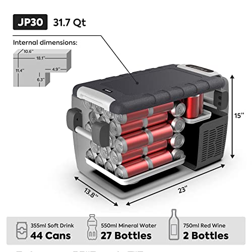 ICECO JP30 Portable Fridge Freezer, 30L, Car & Home