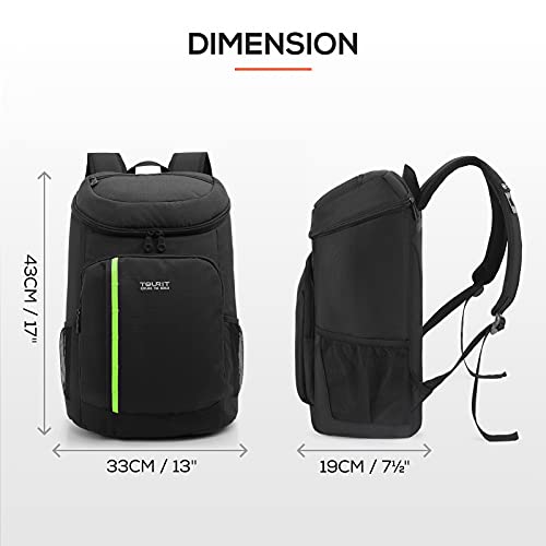 TOURIT Lightweight Insulated Backpack Cooler - 30 Cans