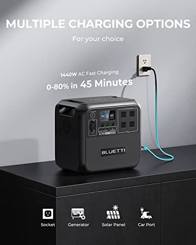 BLUETTI AC180 Portable Power Station with Solar Generator