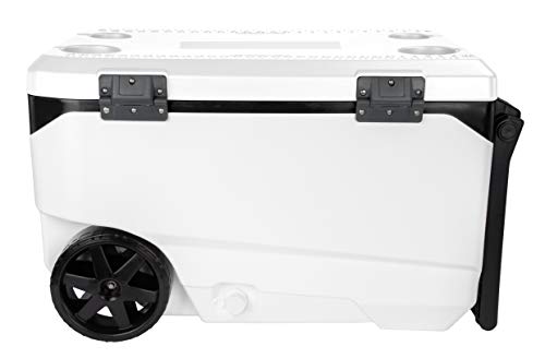 IGLOO Marine 90 Qt Roller Cool Box, White