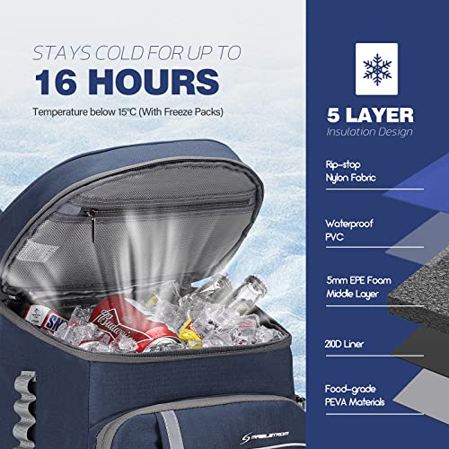 Leakproof Insulated Cooler Backpack for Camping and Travel